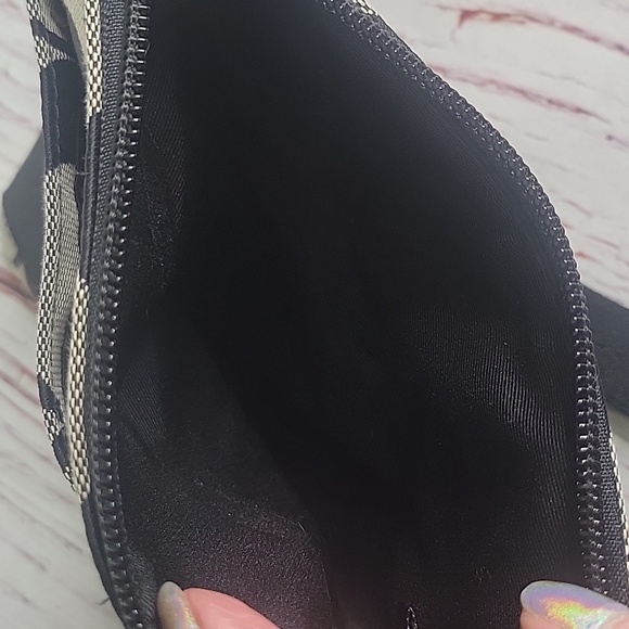 COACH Black Denim And Cream Signature Small Crossbody Bag - Picture 6 of 7